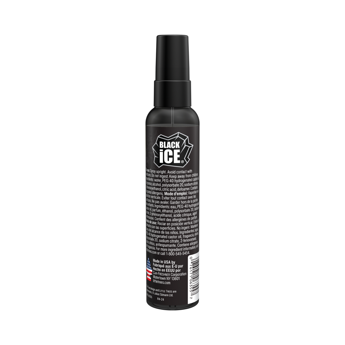 Little Trees Black Ice Air Freshener Pump Spray - 103ml - Long-Lasting Scent - SuperSaverAU - view 2