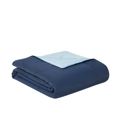 Hotel Grand EternaCool Cooling Comforter Queen 130511 - Dress Blue, Lightweight, Machine Washable
