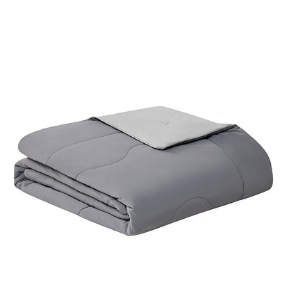 Hotel Grand EternaCool Cooling Comforter Queen Grey 130511 - Lightweight, Cool Touch, Machine Washable