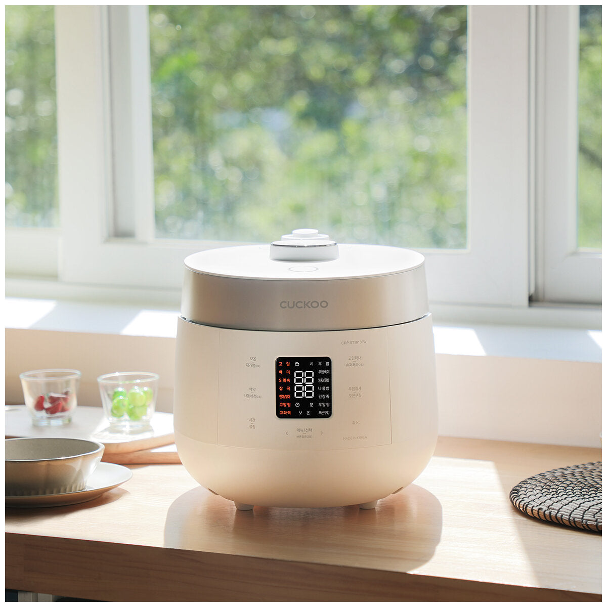 Cuckoo 10-Cup Twin Pressure Rice Cooker CRP-ST1009F, Smart Tech, 16 Modes, Stainless Steel