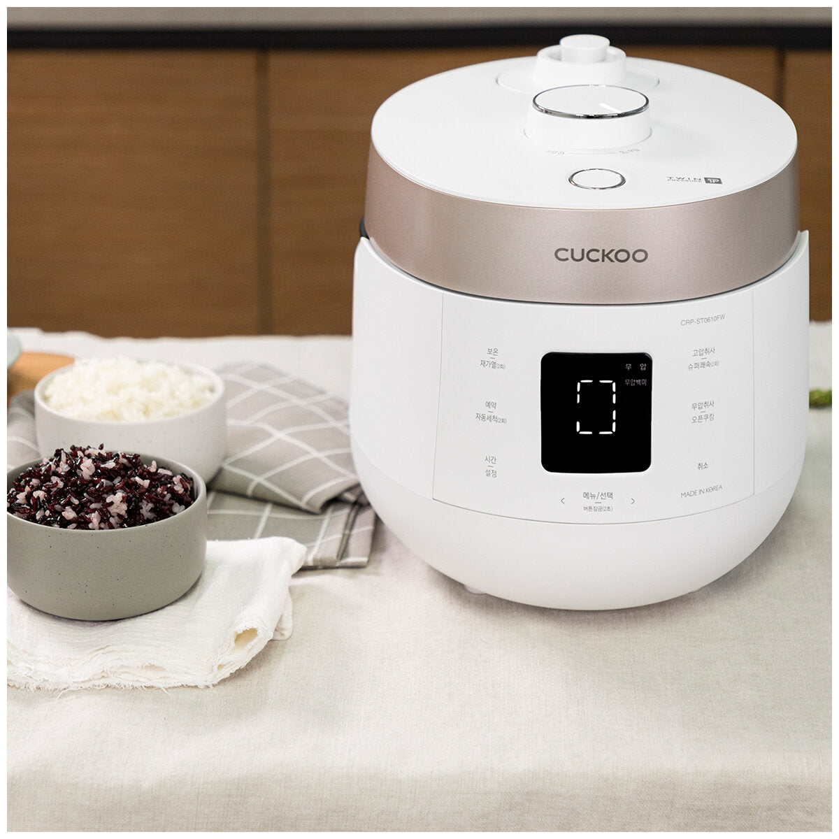 Cuckoo 10-Cup Twin Pressure Rice Cooker CRP-ST1009F, Smart Tech, 16 Modes, Stainless Steel