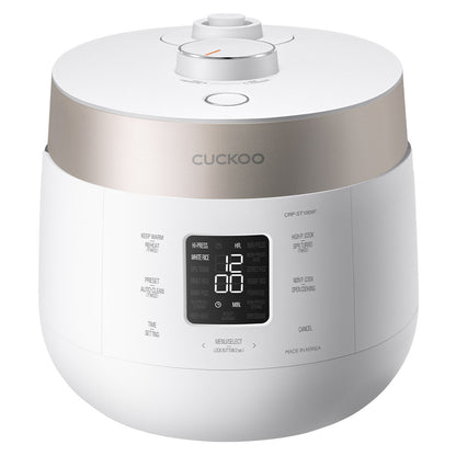 Cuckoo 10-Cup Twin Pressure Rice Cooker CRP-ST1009F, Smart Tech, 16 Modes, Stainless Steel