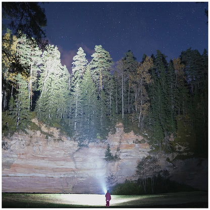 Infinity X1 7000 Lumen Dual Power Rechargeable Flashlight, USB, AA Batteries