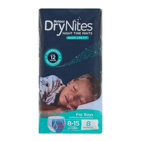 Huggies DryNites Boys Night Pants 8-15 Years 48 Pack - Rapid Absorbency, Model 21507 - SuperSaverAU - view 2