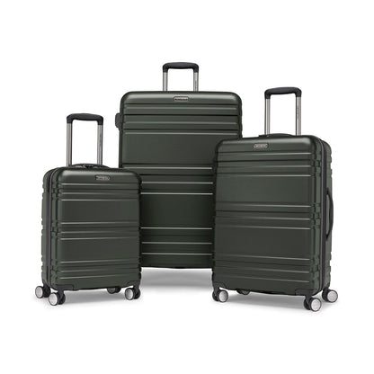 Samsonite Parallax 3-Piece Luggage Set, Forest Green, TSA Locks, Spinner Wheels, Model 156733