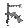 mbeat Dual-Screen Articulating Monitor Arm with Laptop Holder, 13-32 inch, Steel - SuperSaverAU - view 2