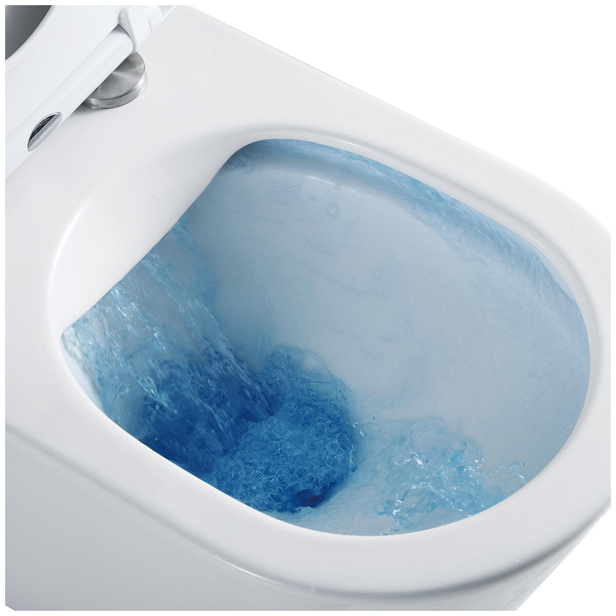 Mercio Pani Back-to-Wall Toilet Suite 4 Star WELS Rimless Flush Gloss White - SuperSaverAU - view 4
