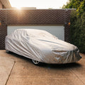 Weathershield Outdoor Sedan Car Cover - 1500mm x 4900mm - Silver - Weather-Resistant - SuperSaverAU - view 3