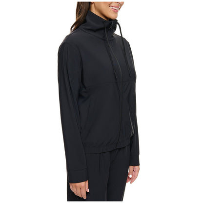 Kirkland Signature Ladies' Active Zip Jacket Black, 4-Way Stretch, Moisture-Wicking, Quick-Dry