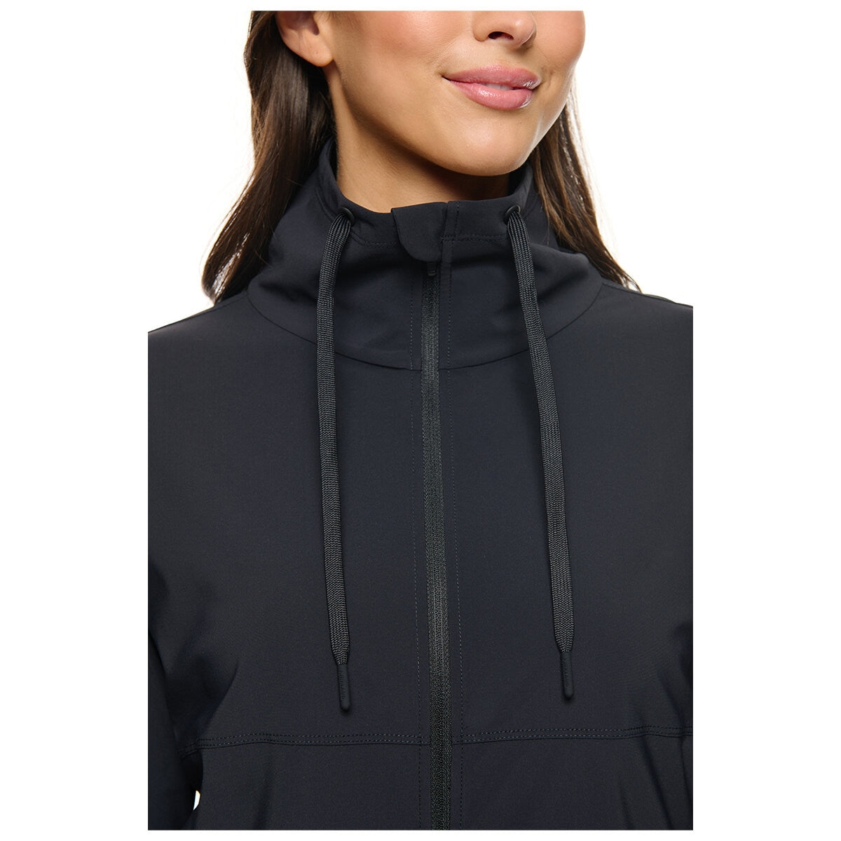 Kirkland Signature Ladies' Active Zip Jacket Black, 4-Way Stretch, Moisture-Wicking, Quick-Dry - SuperSaverAU - view 7