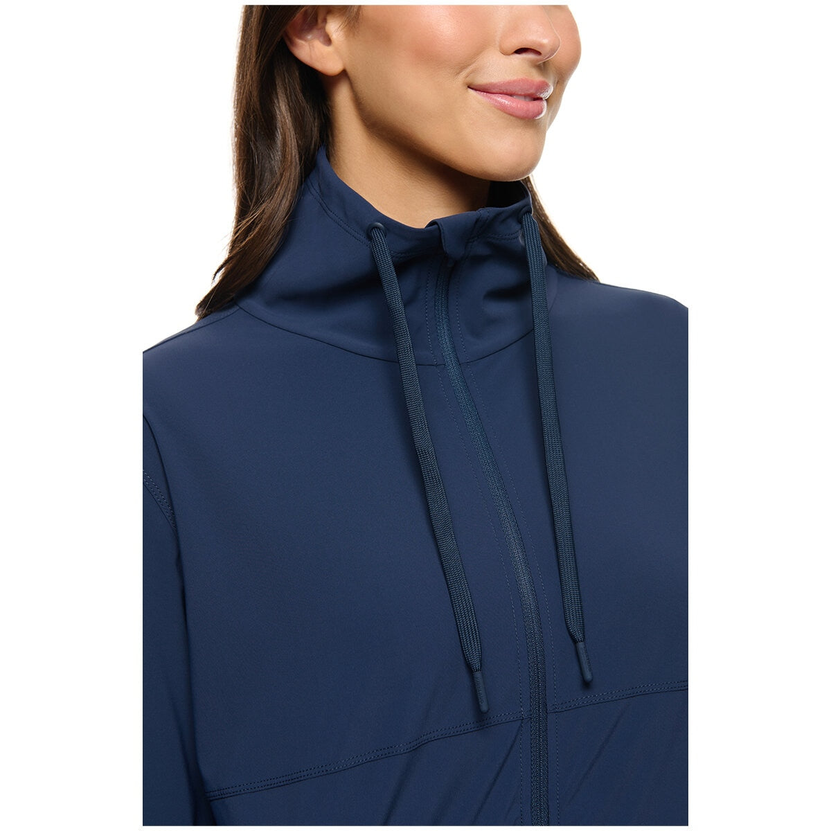 Kirkland Signature Ladies Active Zip Jacket Total Eclipse, 4-Way Stretch, Moisture-Wicking