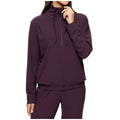 Kirkland Signature Ladies Active Zip Jacket Prune, 4-Way Stretch, Moisture-Wicking - SuperSaverAU - view 3