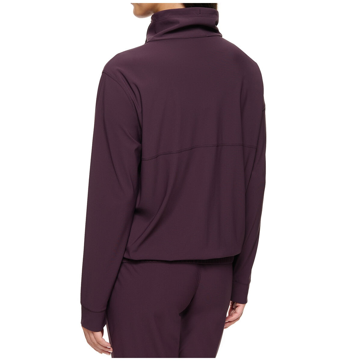 Kirkland Signature Ladies Active Zip Jacket Prune, 4-Way Stretch, Moisture-Wicking