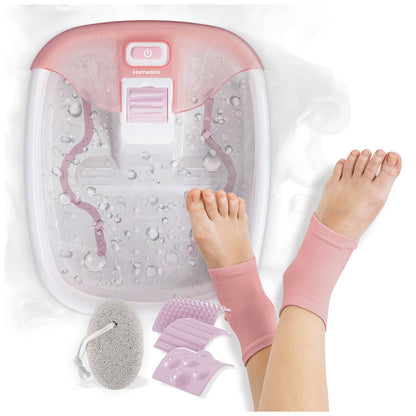 Homedics Bubble Bliss Deluxe Foot Spa FB-54-AU with Heat, Massage & Attachments