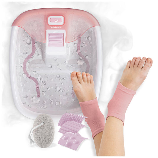 Homedics Bubble Bliss Deluxe Foot Spa FB-54-AU with Heat, Massage & Attachments