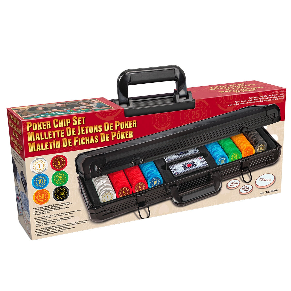Poker Chip Set with Heavy Duty Case 400 Chips