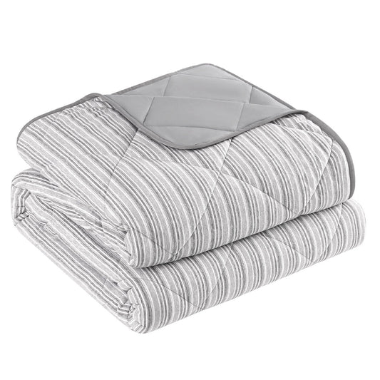 Pem America Cooling Blanket King Grey - Soft, Year-Round, Machine Washable, 245x210 cm
