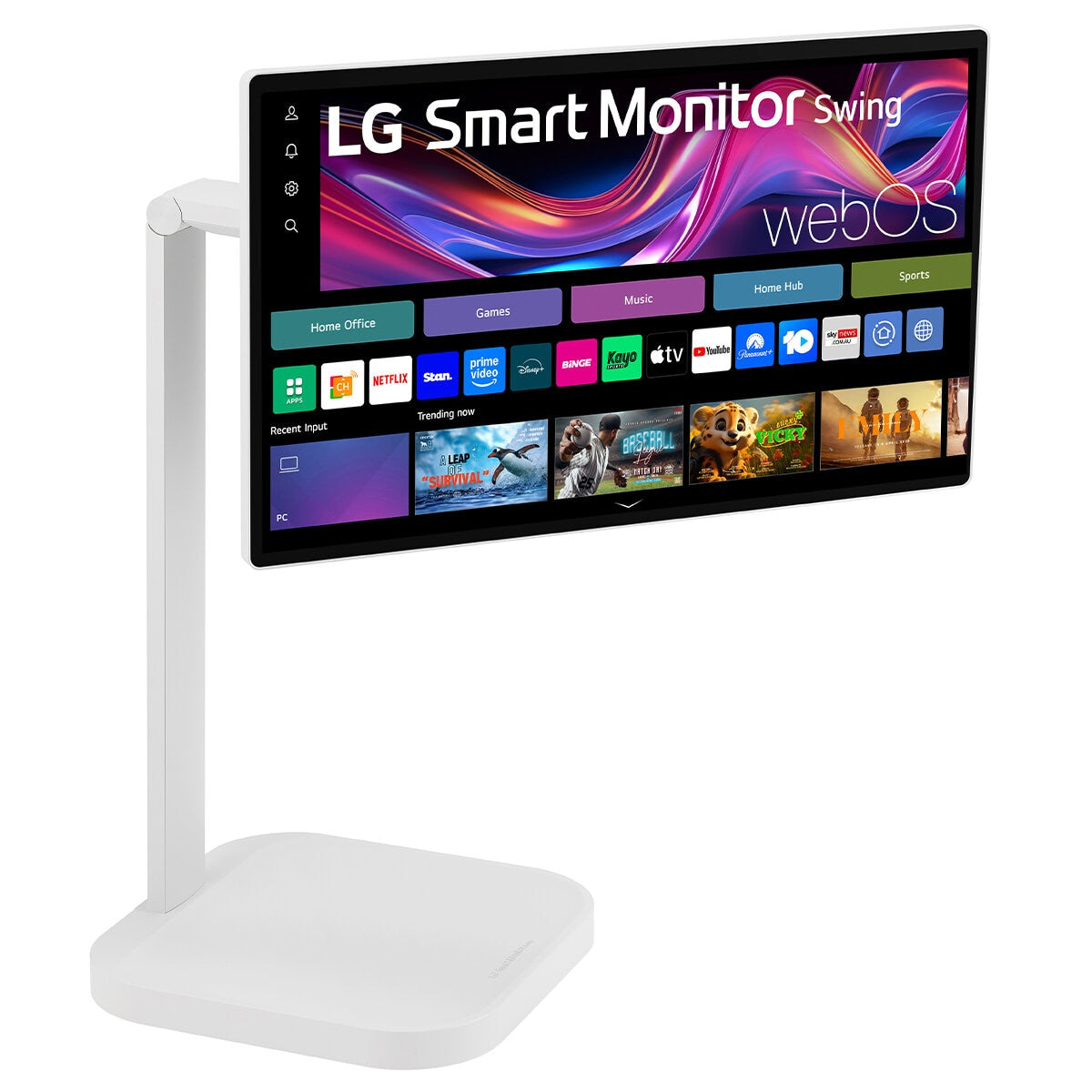LG 31.5 Inch 4K Monitor Swing With Touchscreen Stand 32U889SA-W.AAU