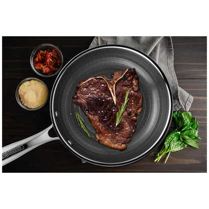 Bergner Giro Cera Tech Frypan Set 24cm & 28cm, Induction Safe, Non-Stick, BG-32633-BK