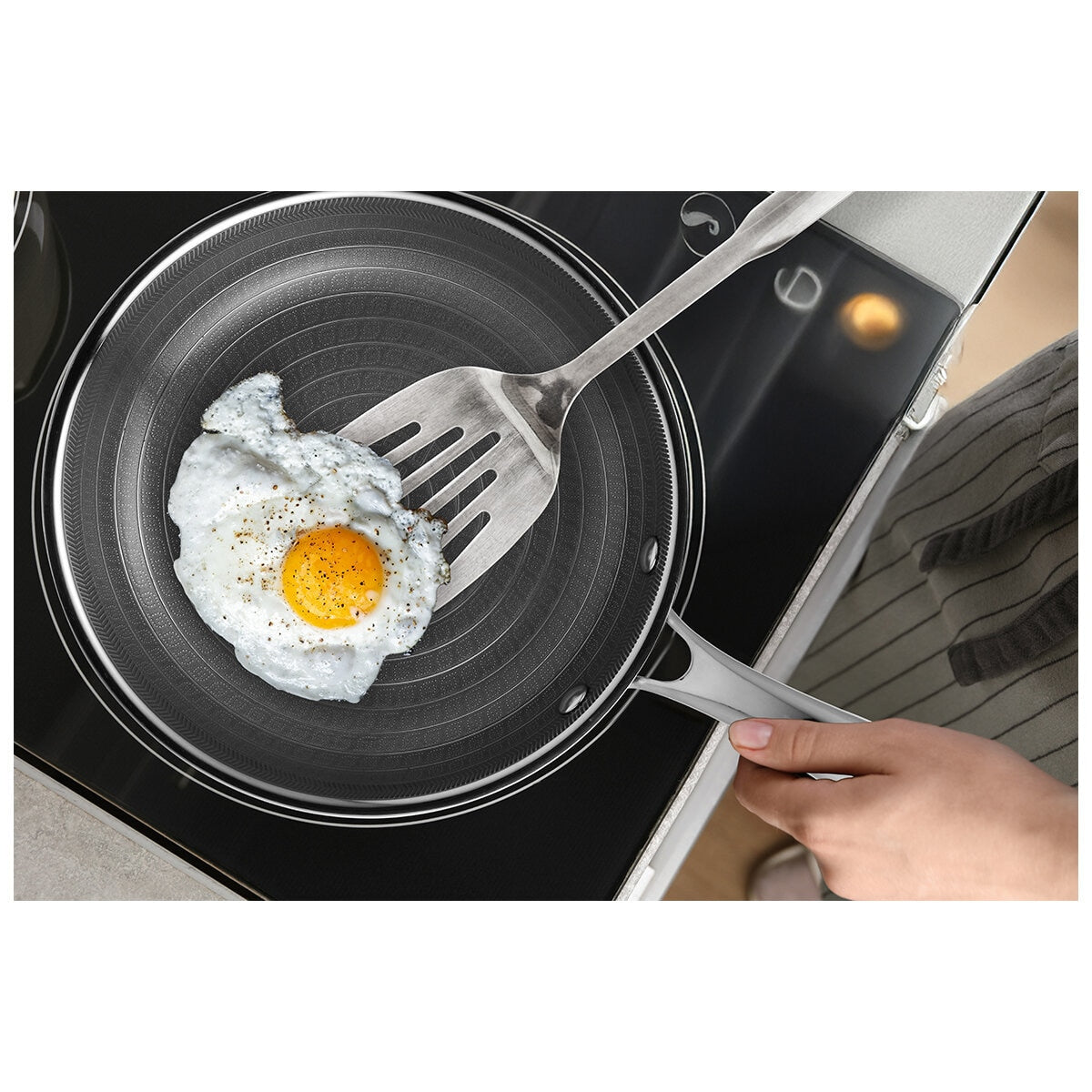 Bergner Giro Cera Tech Frypan Set 24cm & 28cm, Induction Safe, Non-Stick, BG-32633-BK
