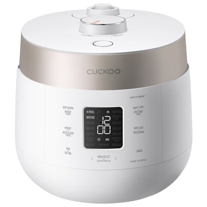 Cuckoo 6-Cup Twin Pressure Rice Cooker CRP-ST0609F, 16 Modes, Smart Tech, Non-Stick Pot