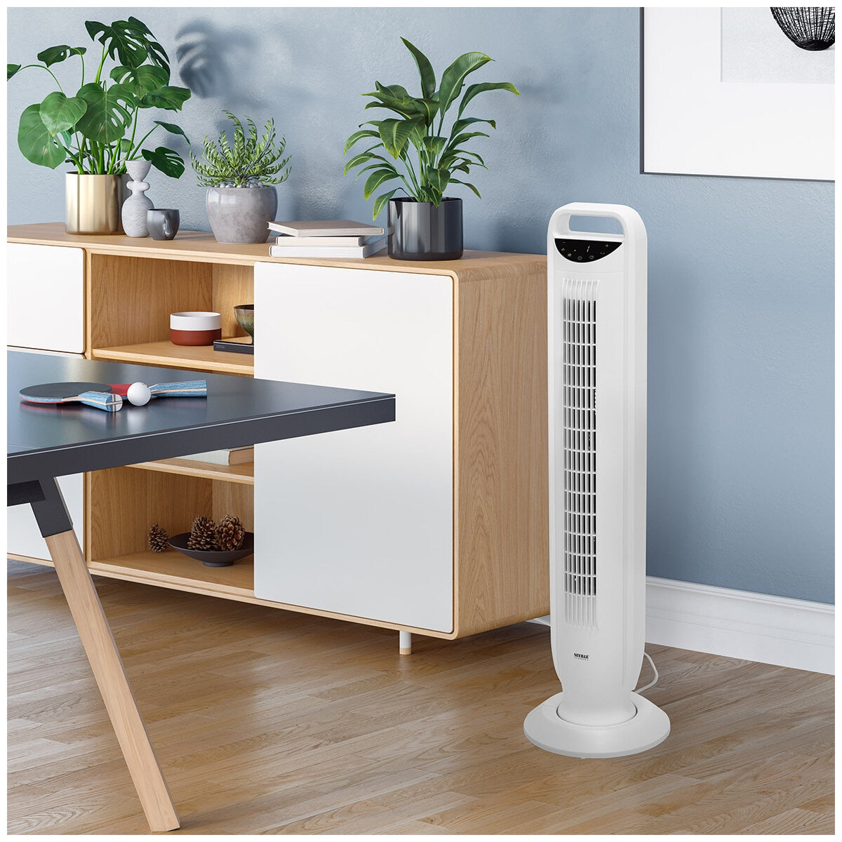 Seville Ultraslim DC Tower Fan EHF10267, 9 Speeds, Quiet, Energy Efficient, Remote Control
