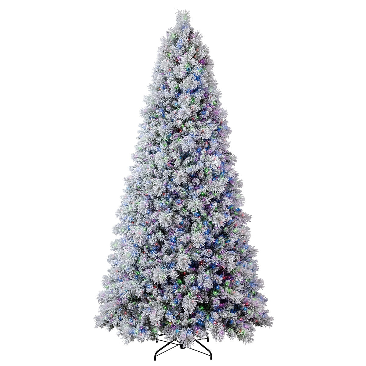 Pre-Lit Glitter Flocked Cashmere Christmas Tree 2.74M TG90M4I61D18, 1,780 LED Lights, EZ Connect