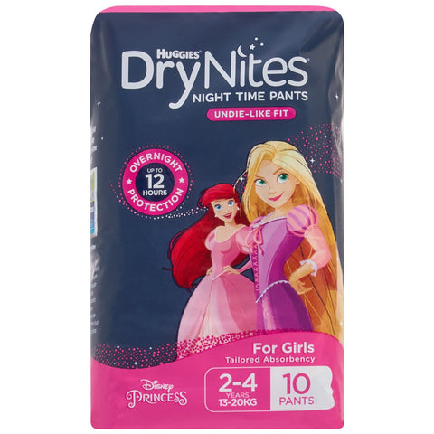 Huggies Drynites Night Time Pants For Girls Size 2-4 Years 60 Pants