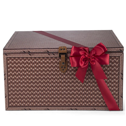 Interhampers Ultimate Hamper BRO5125 - Premium Beverages & Gourmet Treats in Designer Chest