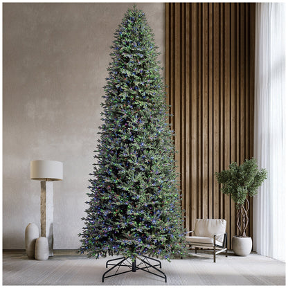 Pre-Lit Aspen Artificial Christmas Tree 4.58M, LED Lights, Model TGF0P4826D82