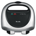 Breville the Big One Sandwich Press - Cooks 2 Large Toasties, Jumbo Plates, 1000W - BTS100SIL