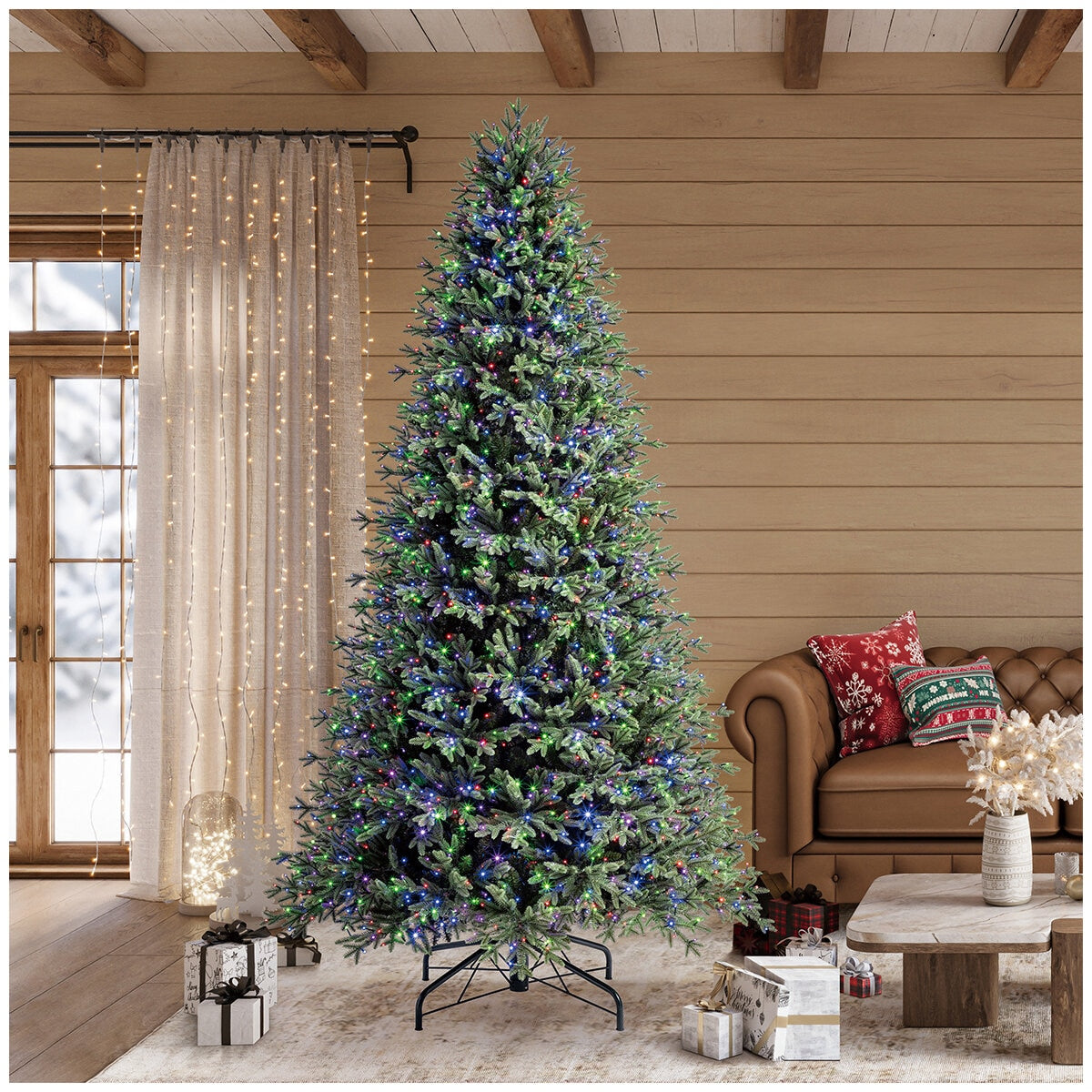 Pre-Lit Aspen Artificial Christmas Tree 2.74M TG90P4826DE2, 2,700 LED Lights, 11 Functions