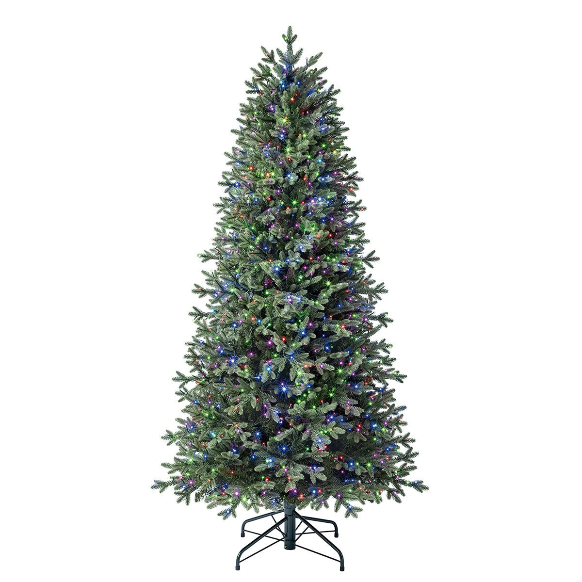 Pre-Lit Slim Aspen Artificial Christmas Tree 1.98M, 1,200 LED Lights, Model TG66P4826DA0