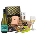 Interhampers Chardonnay Gift Box BRO1225 - Cheese Board, Wine, Crackers, Nuts, Chocolate - SuperSaverAU - view 1