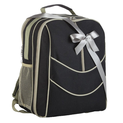 Interhampers Picnic Time Gift Hamper BRO1825 - Backpack Set with Chardonnay & Gourmet Snacks