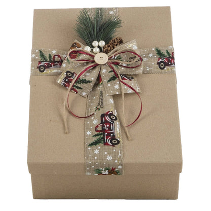 Interhampers Sparkling Christmas Gift Box Hamper BRO1625 - Prosecco, Biscuits, Tea, Cake, Chocolates