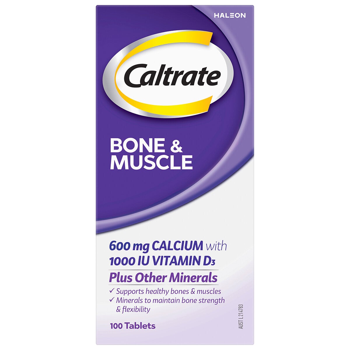 Caltrate Calcium and Vitamin D Tablets 300 Pack Bone and Muscle Support