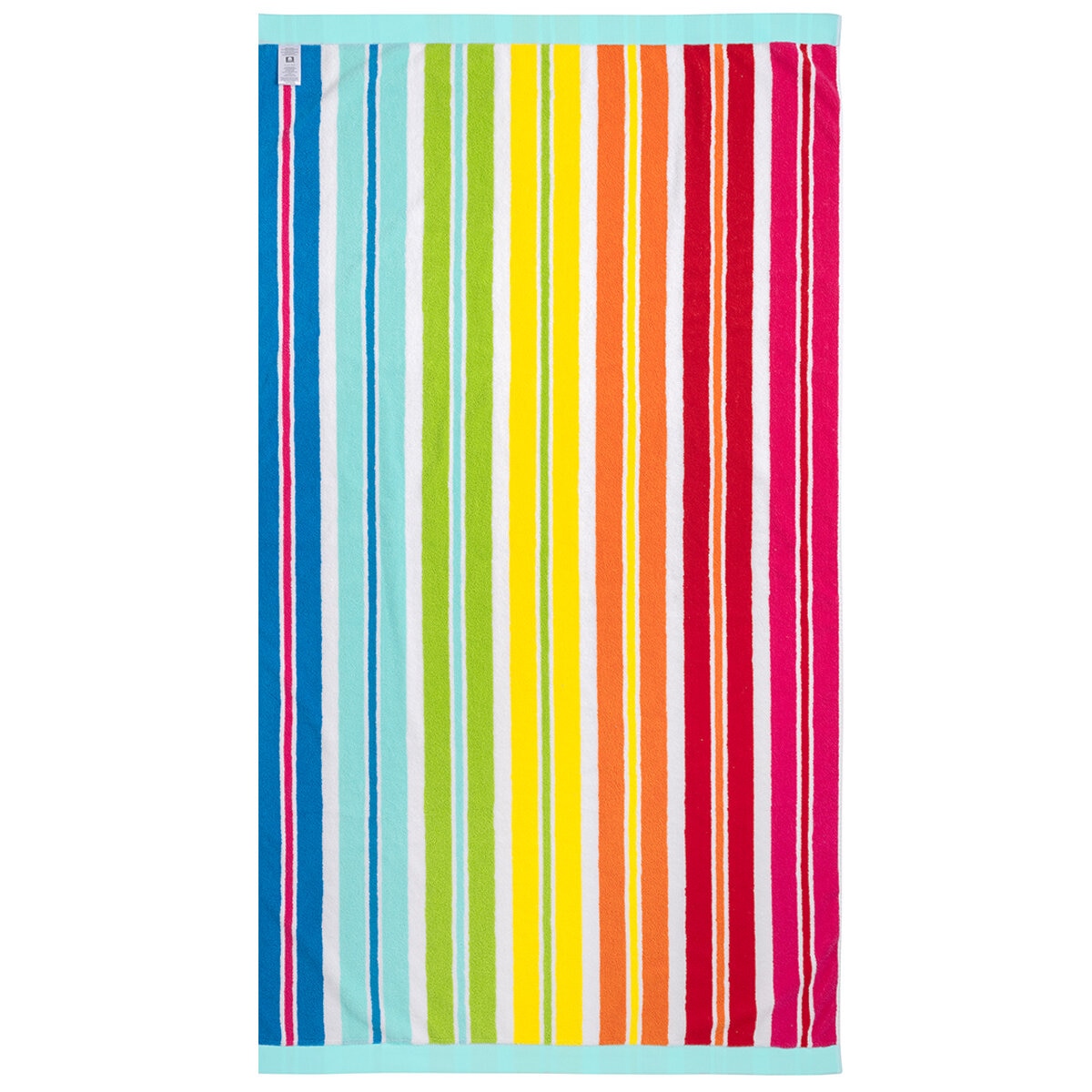 Welspun Oversized Rainbow Beach Towel 102x183cm, 100% Cotton, Reversible Jacquard, 500 GSM