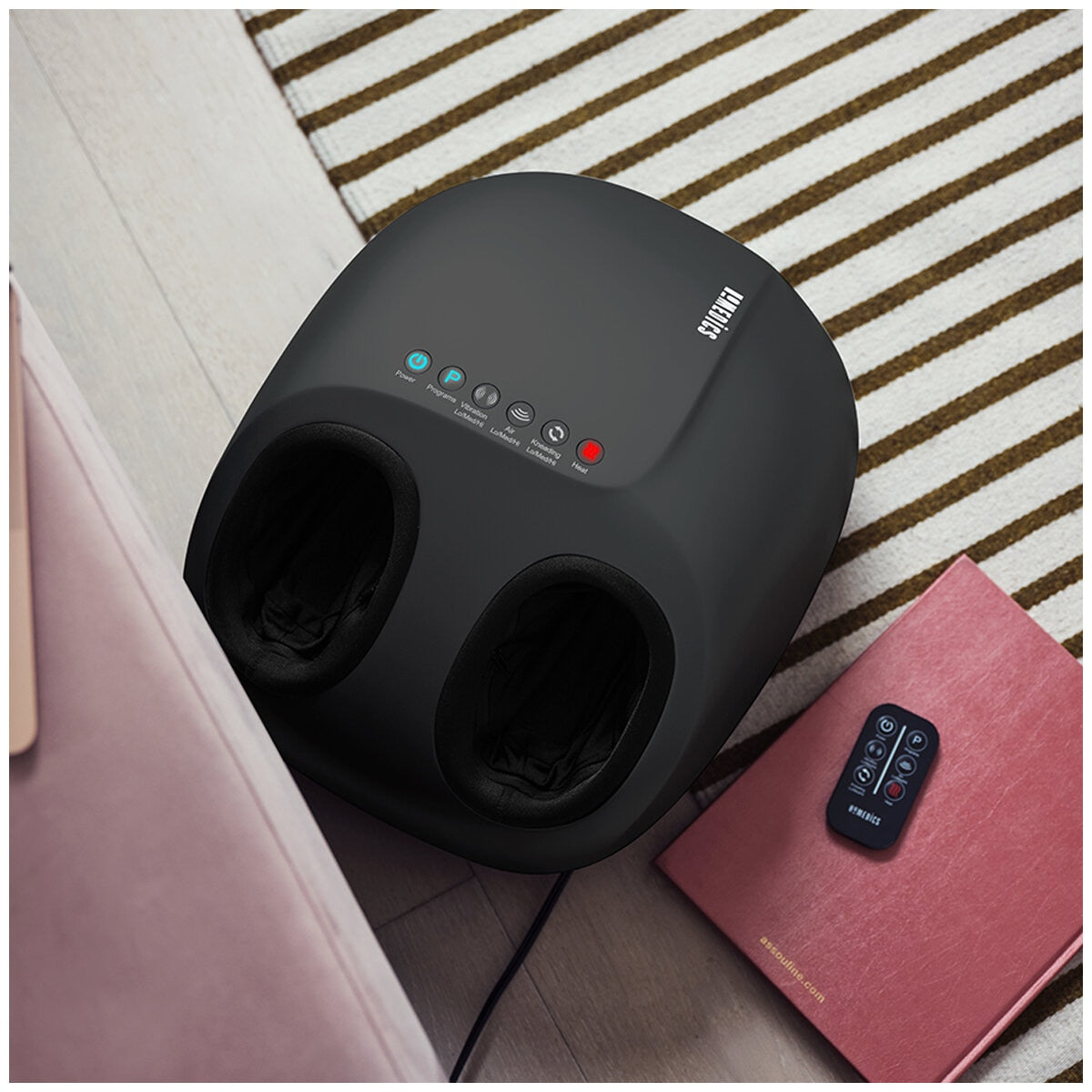 Homedics 3-in-1 Pro Foot Massager FCC-360H-AU with Heat, Shiatsu, Vibration, Air Compression