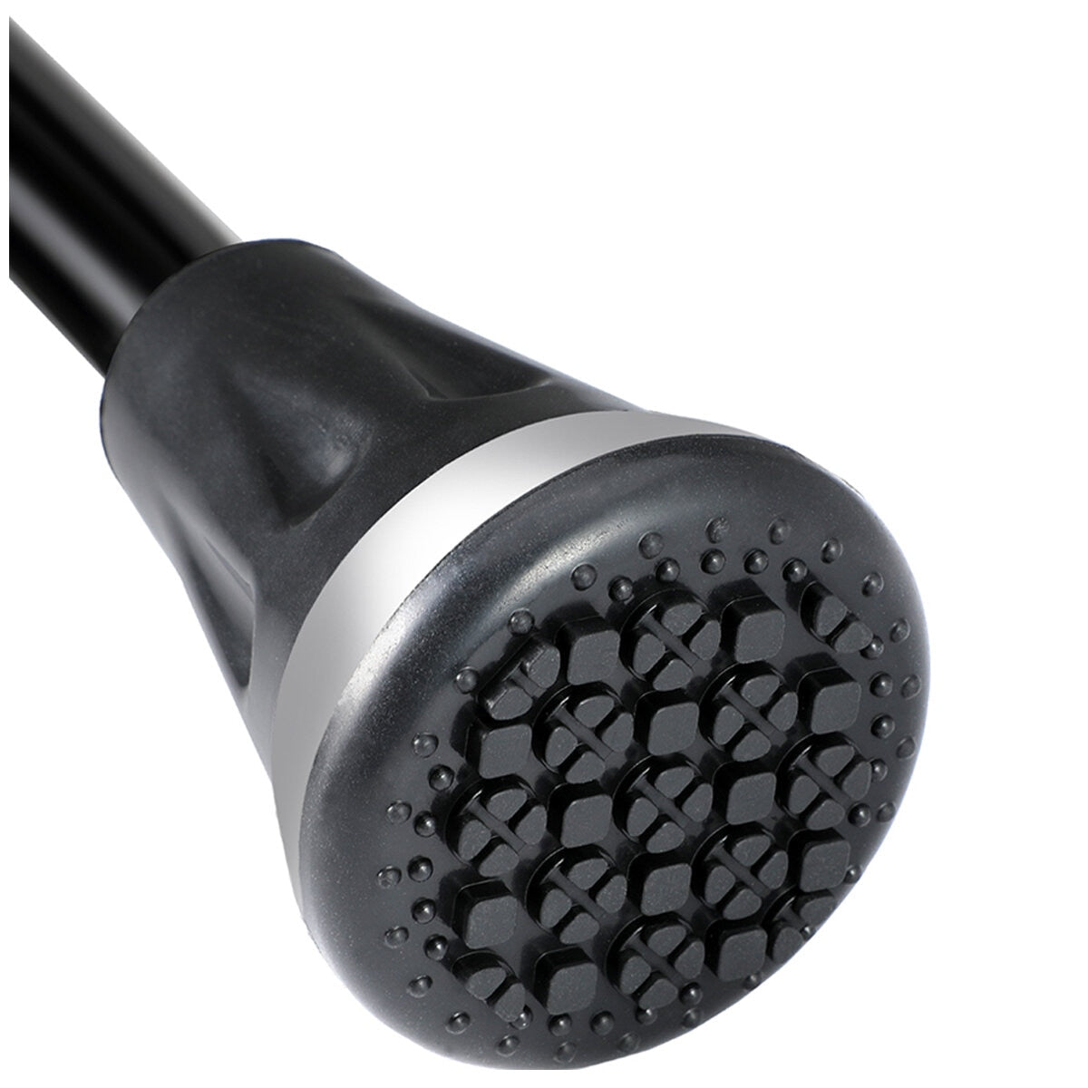 Rehand Walking Stick Black RH100754 - Foldable, Adjustable, Shock Absorption, 158kg Capacity