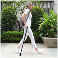 Rehand Walking Stick Black RH100754 - Foldable, Adjustable, Shock Absorption, 158kg Capacity - SuperSaverAU - view 3
