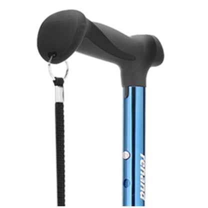 Rehand M-Quad Blue Walking Stick RH1611 - Adjustable, All-Terrain, Ergonomic Handle
