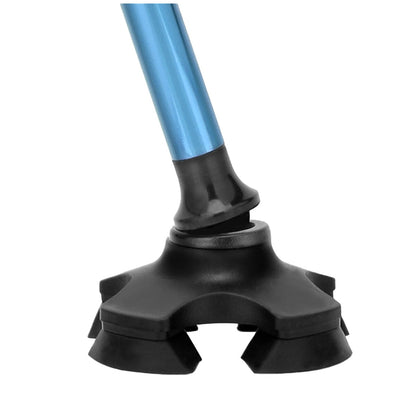 Rehand M-Quad Blue Walking Stick RH1611 - Adjustable, All-Terrain, Ergonomic Handle