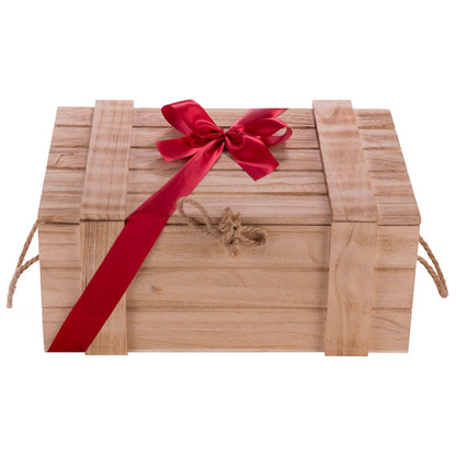 Interhampers Party Starter Gift Hamper BRO3425 - Gourmet Treats & Wines in Wooden Crate