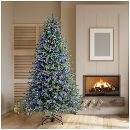 Pre-Lit Aspen Artificial Christmas Tree 2.29m TG76P4826DDE, 1,850 LED Lights, Remote Control