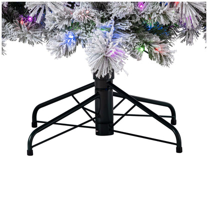 Pre-Lit Glitter Flocked Cashmere Christmas Tree 2.29m, 1,150 LED Lights, TG76M4I61D50