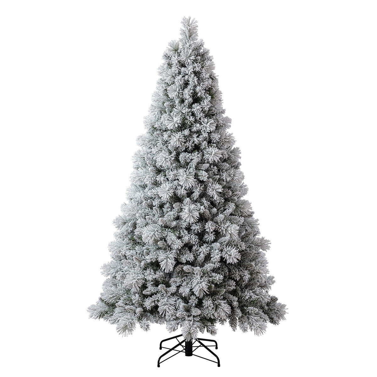 Pre-Lit Glitter Flocked Cashmere Christmas Tree 2.29m, 1,150 LED Lights, TG76M4I61D50