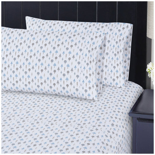 South Point Microfiber King Single Sheet Set - Arbor Woods, GRS Certified, Soft & Durable