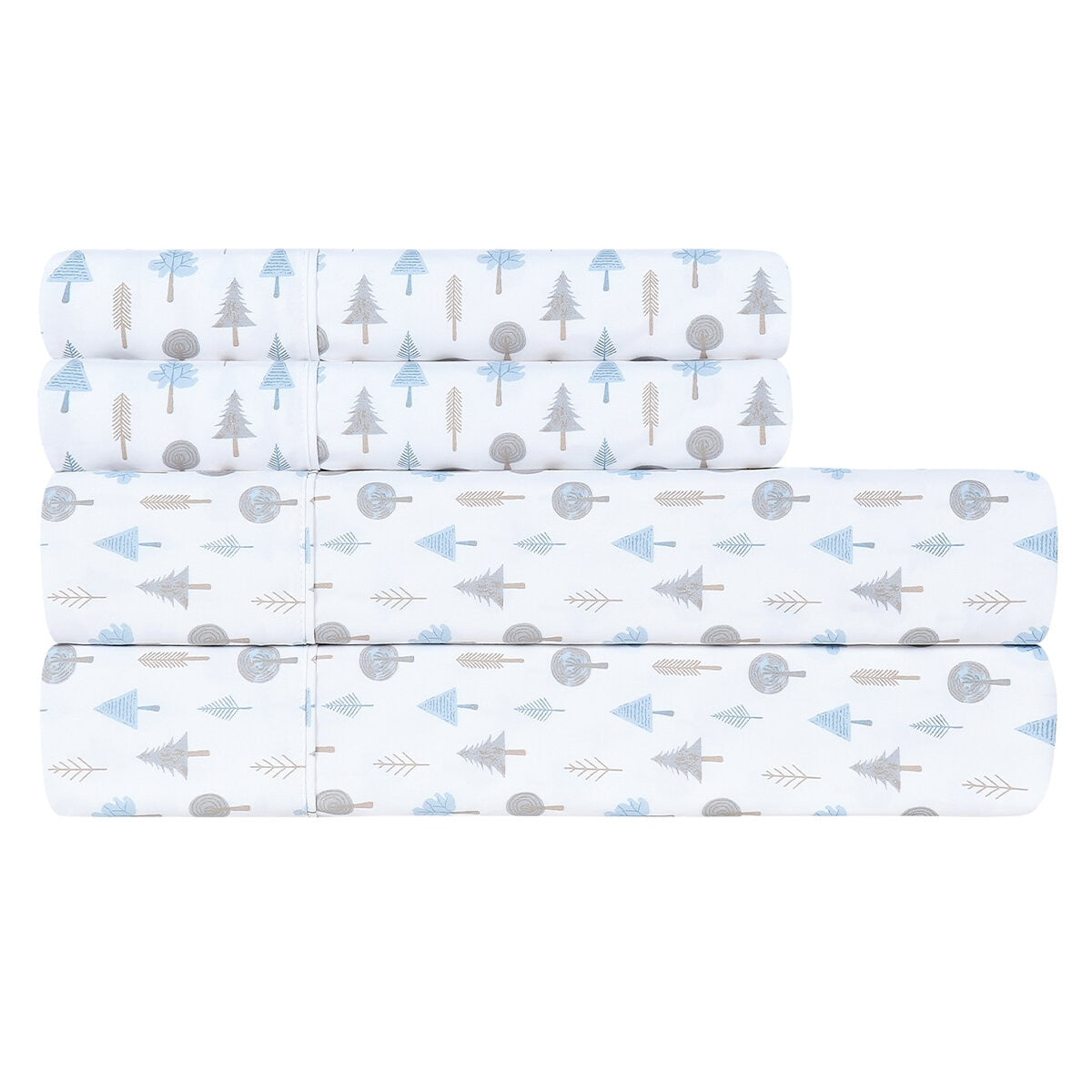 South Point Microfiber King Single Sheet Set - Arbor Woods, GRS Certified, Soft & Durable