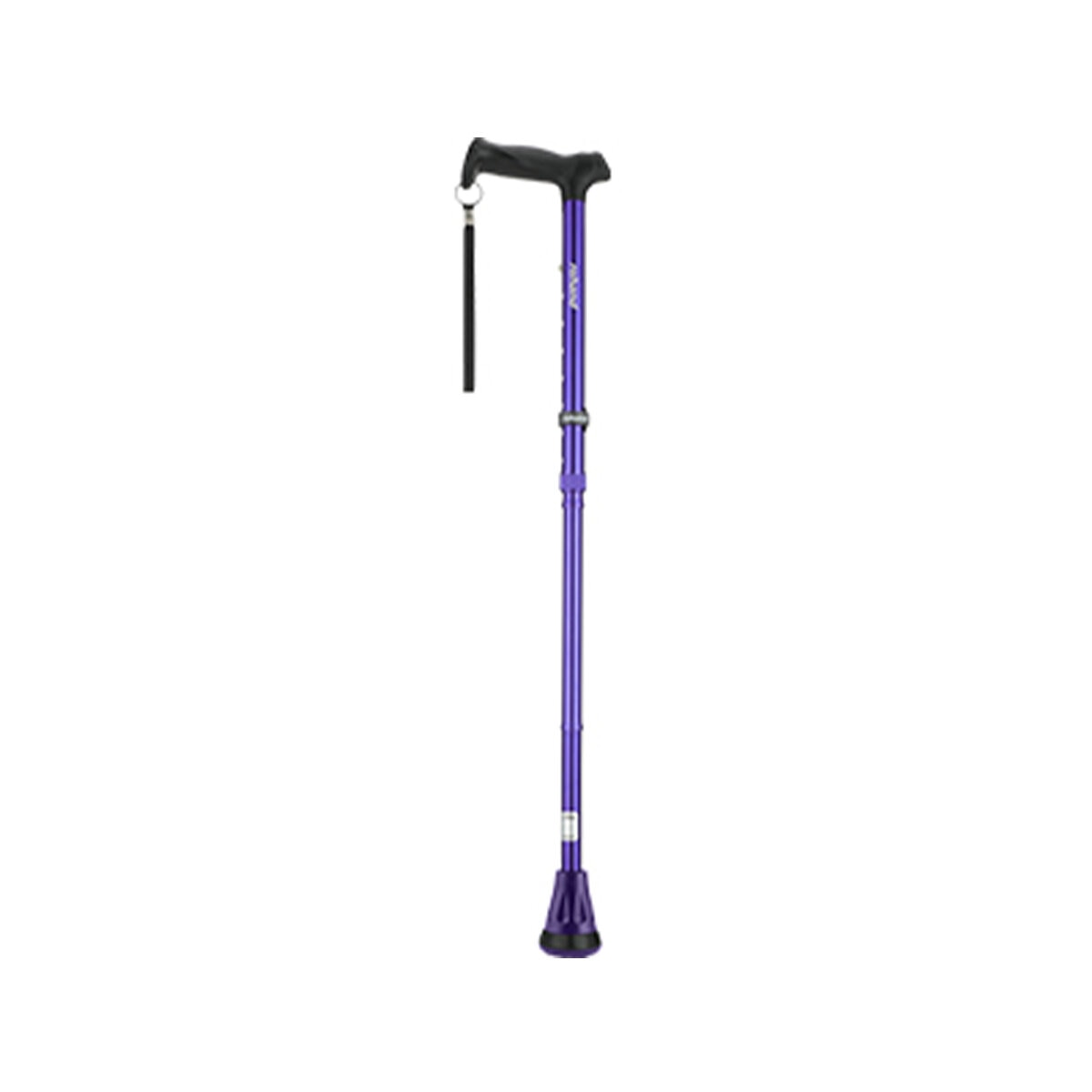 Rehand Walking Stick RH100754 - Purple, Adjustable, Foldable, Shock Absorbing Cane